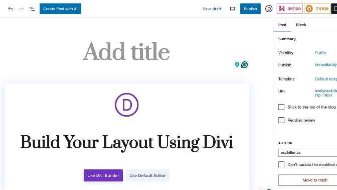 Gif for where to put your post Title in WordPress